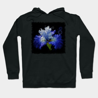 Purple Iris Design Hoodie